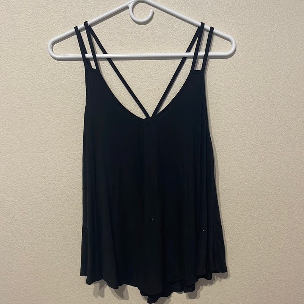 Black tank top